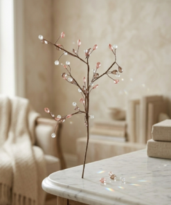 Haste Natalina com Cristais Coloridos 70cm