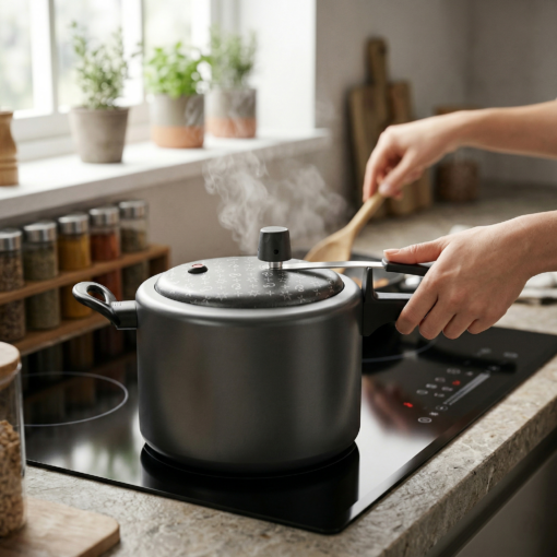 Panela de Pressão 4,5 L Antiaderente Cinza Classic Panelux