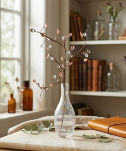 Haste Natalina com Cristais Coloridos 70cm