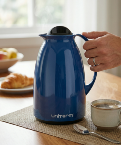Garrafa térmica pequena azul 650ml
