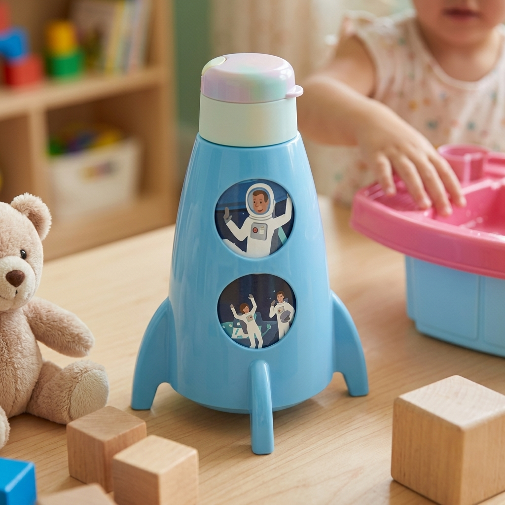 Garrafa Infantil Foguete 320ml