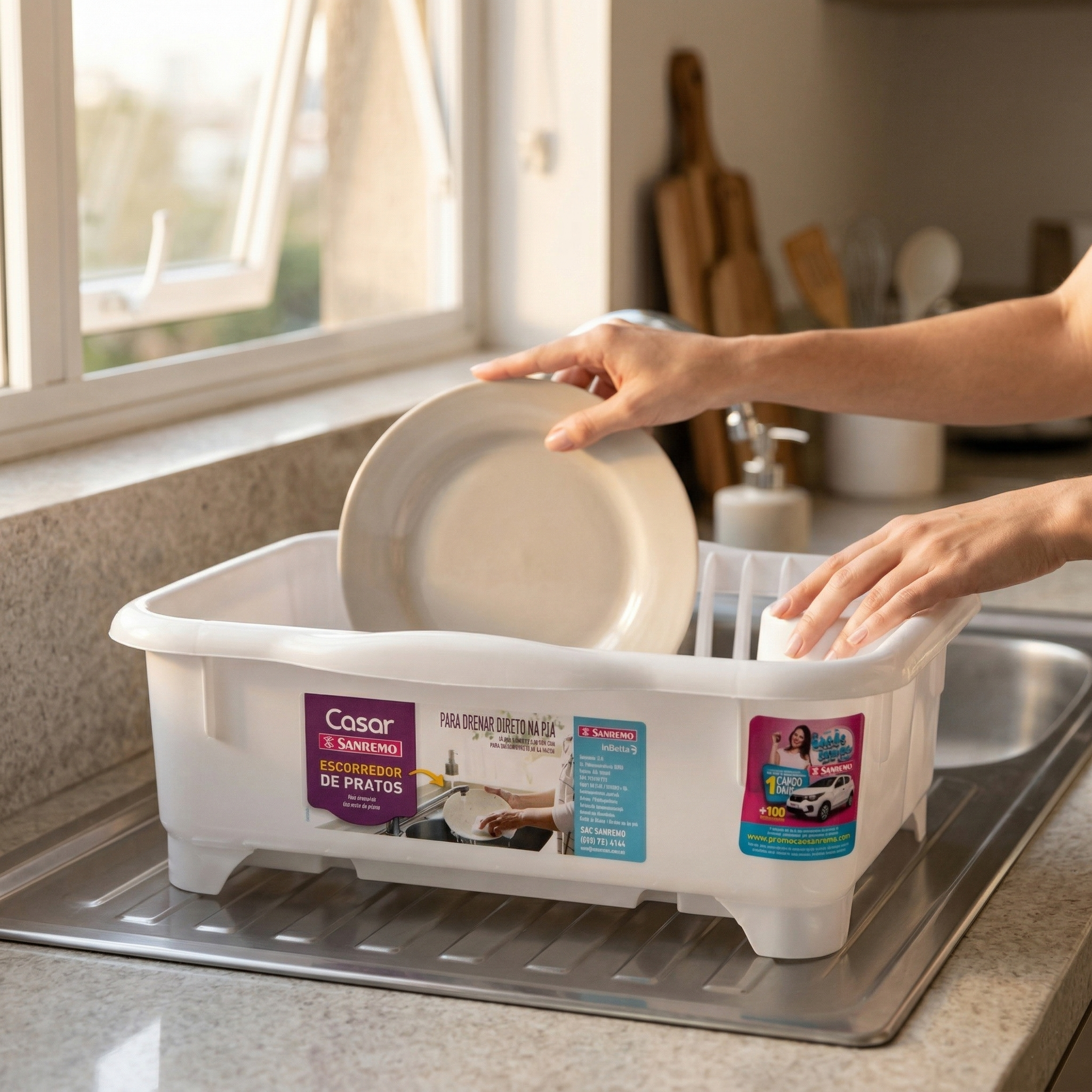 escorredor de pratos linha Casar da Sanremo