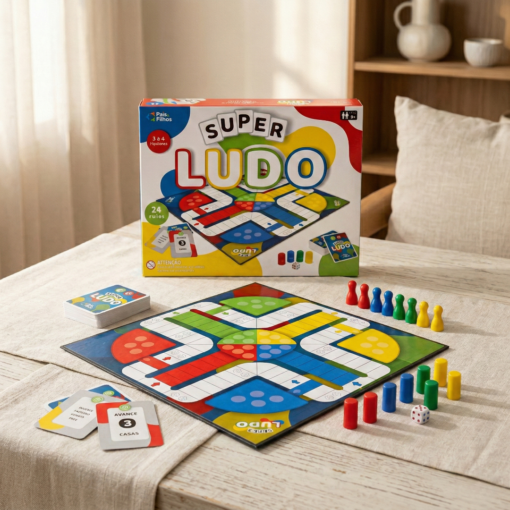 Jogo Super Ludo Tabuleiro