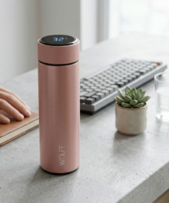 Garrafa térmica termômetro digital