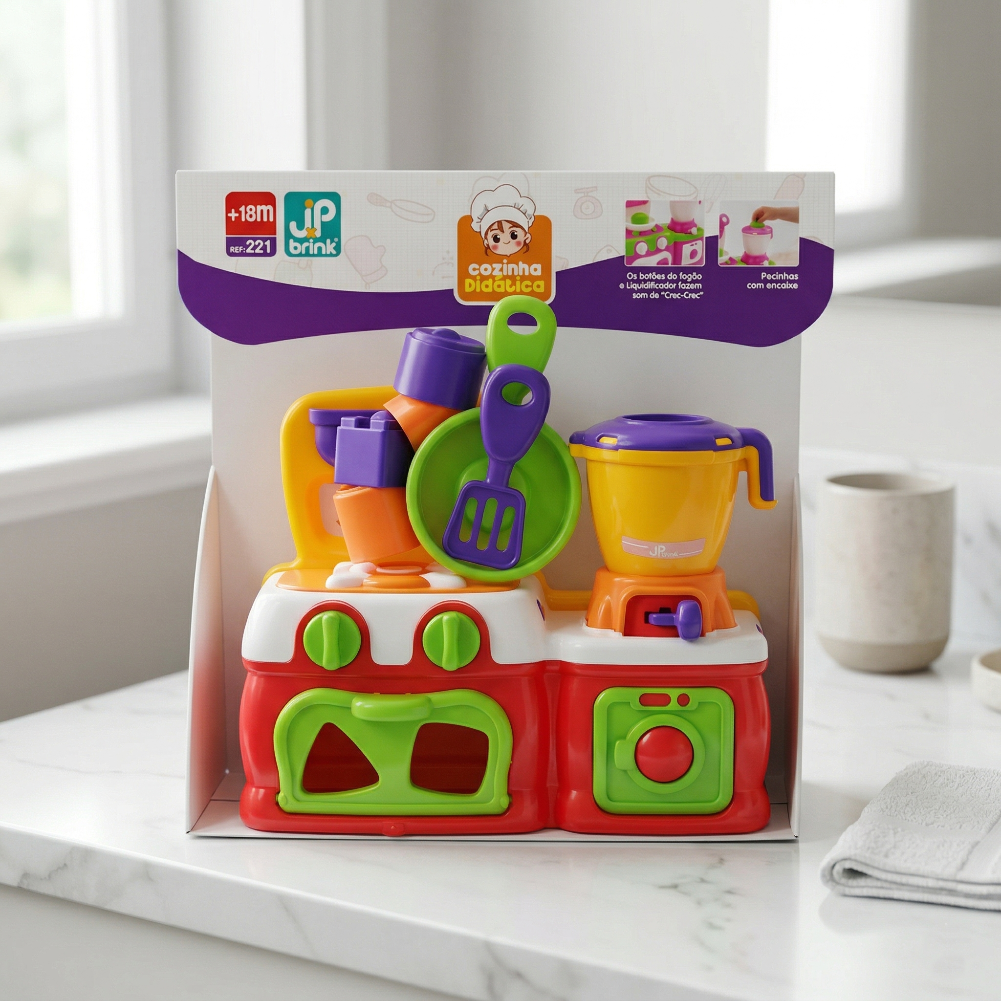 cozinha infantil didática brinquedo