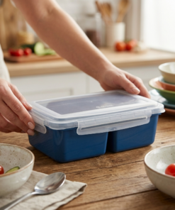 Pote com Trava e Divisória Marmita