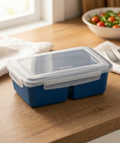 Pote com Trava e Divisória Marmita
