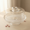Conjunto Queijeira de Vidro VTZZ Natural Vitazza