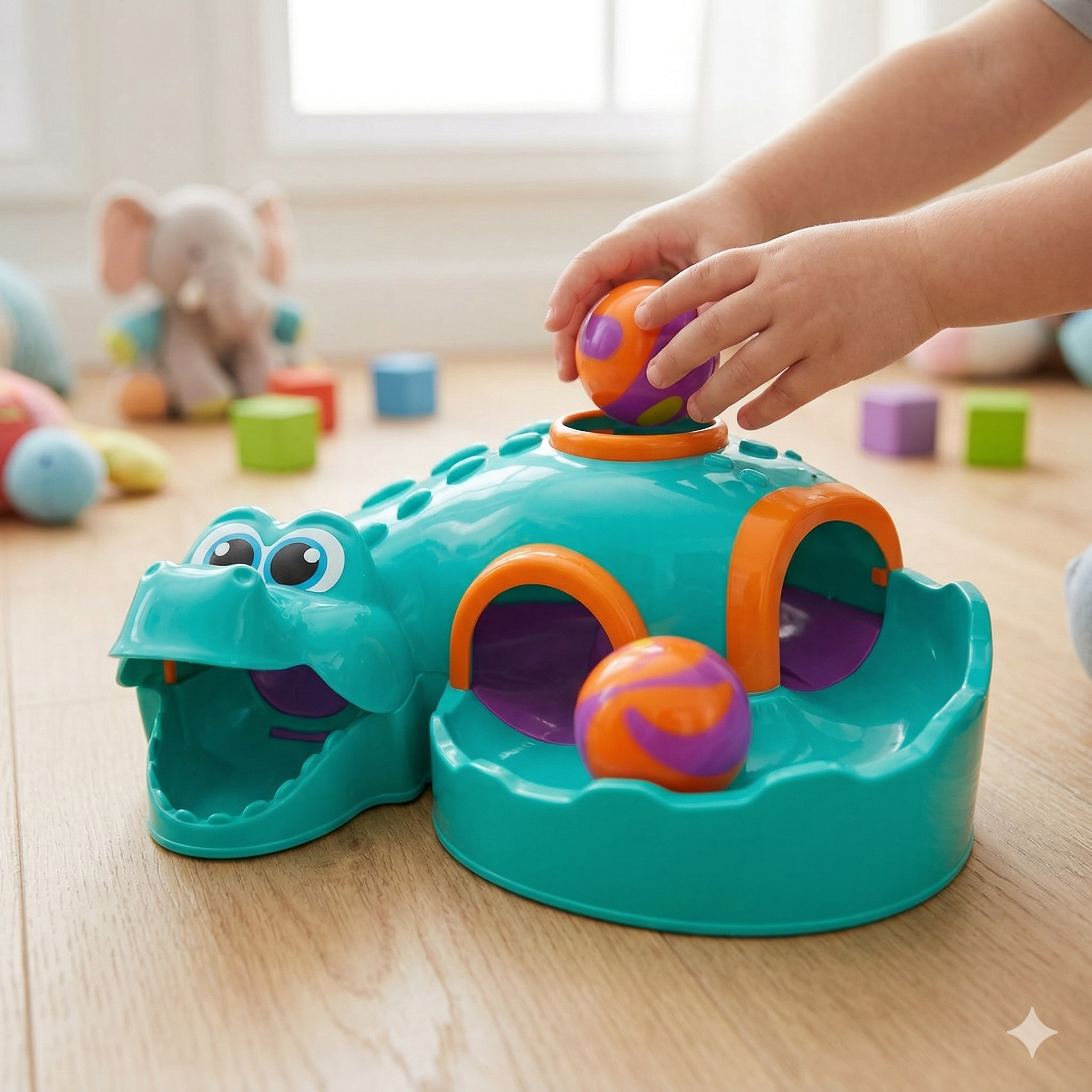 bola didática jacaré educativo