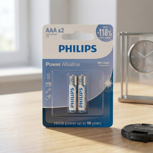 Pilha Alcalina AAA Palito Blister 2 Unidades Philips