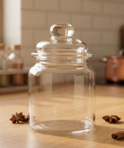 Pote de Vidro com Tampa Lyor