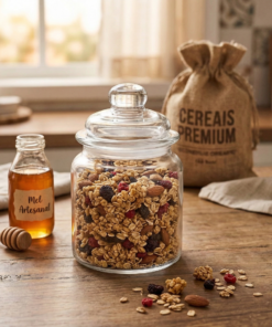 Pote de Vidro com Tampa Lyor