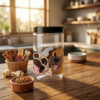 Pote PET Transparente 1.500ml Mix Dog Indústria Bandeirante