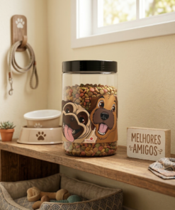 Pote PET Transparente Mix Dog