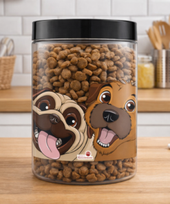 Pote PET Transparente Mix Dog