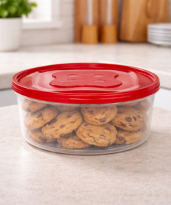 Pote Redondo de Plástico Versátil