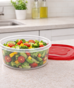 Pote Redondo de Plástico Versátil