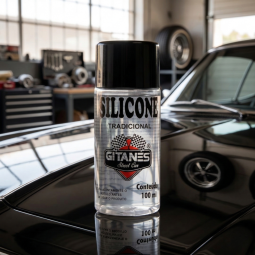 Silicone Líquido Automotivo Brilho e Proteção 100ml Gitanes