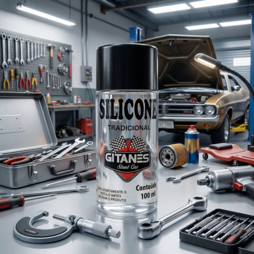 Silicone Líquido Automotivo Brilho e Proteção 100ml Gitanes
