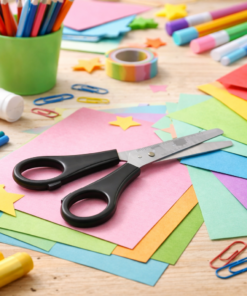 Tesoura Escolar Emborrachada Leo&Leo