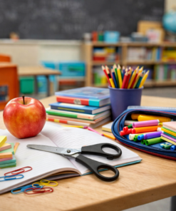 Tesoura Escolar Emborrachada Leo&Leo