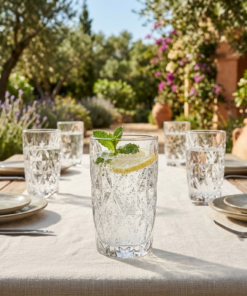 Jogo com 6 copos de Vidro Stella 400ml