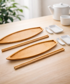 Conjunto para Sushi Bambu 8 Peças Nagasaki