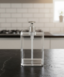 Dispenser Translucido para Detergente e Esponja Slim 500ml