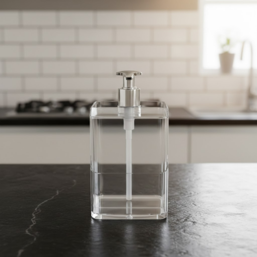 Dispenser Translucido para Detergente e Esponja Slim 500ml UZ