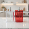 Dispenser Translucido para Detergente e Esponja Slim 500ml