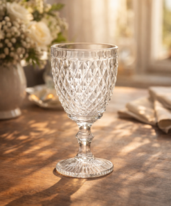 Conjunto de Taças em Vidro 6 peças Bico de Abacaxi 300ml