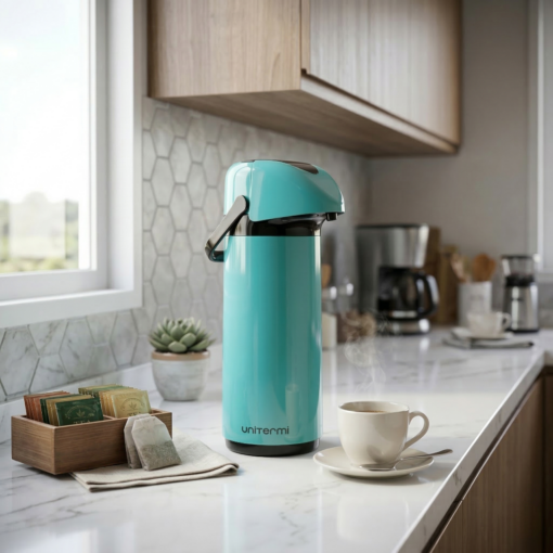 Garrafa Térmica Verona Pressão 1,0L Verde Tiffany Unitermi