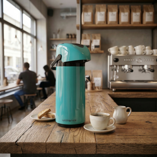 Garrafa Térmica Verona Pressão 1,0L Verde Tiffany Unitermi