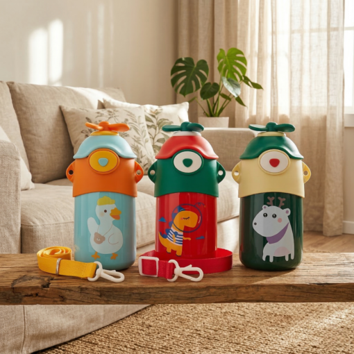 Garrafa Térmica Infantil com Alça BPA Free Premium