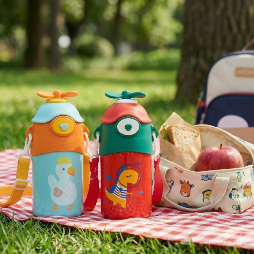 Garrafa Térmica Infantil com Alça BPA Free Premium