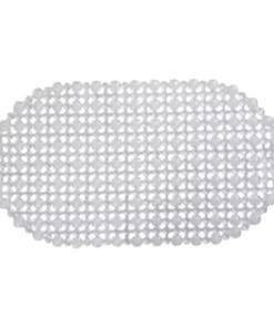 Tapete para Banheiro PVC Transparente Colorido 63x34cm