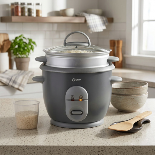 Panela Elétrica de Arroz Facile Cinza 127V Oster