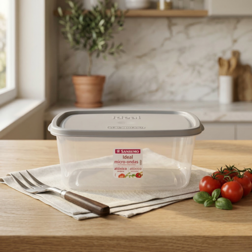 Pote Plástico Retangular Vac Freezer Sanremo