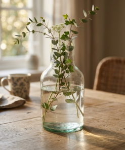 Vaso de Vidro Decorativo Transparente para Flores