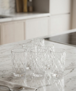 Jogo com 6 copos de Vidro Stella 400ml