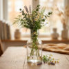 Vaso de Vidro Decorativo Transparente para Flores