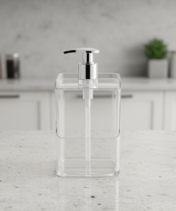 Dispenser Translucido para Detergente e Esponja Slim 500ml