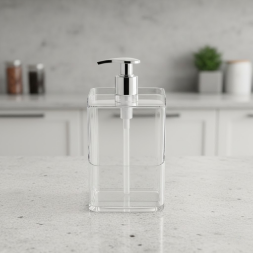 Dispenser Translucido para Detergente e Esponja Slim 500ml UZ