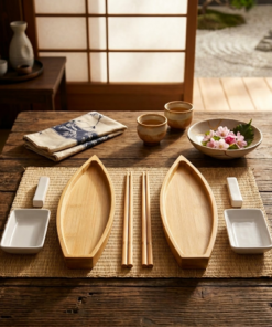 Conjunto para Sushi Bambu 8 Peças Nagasaki