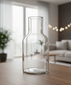 Vaso de Vidro Decorativo Transparente para Flores