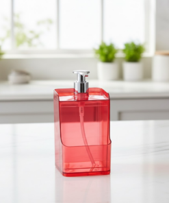 Dispenser Translucido para Detergente e Esponja Slim 500ml