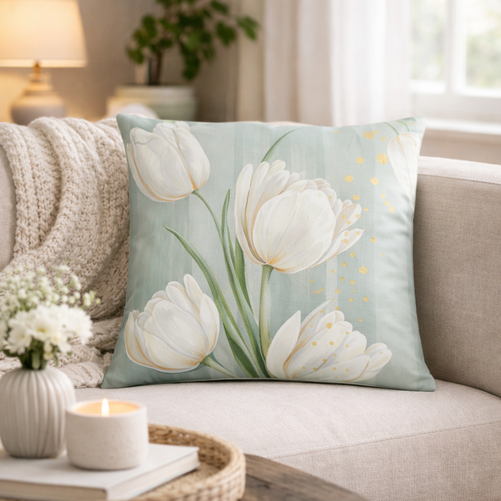 Capa de Almofada Decorativa 42x42 com 4 Estampas Sortidas