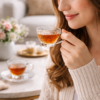 Jogo Xícara Café 160ml Vidro Fleur com Pires Elegante