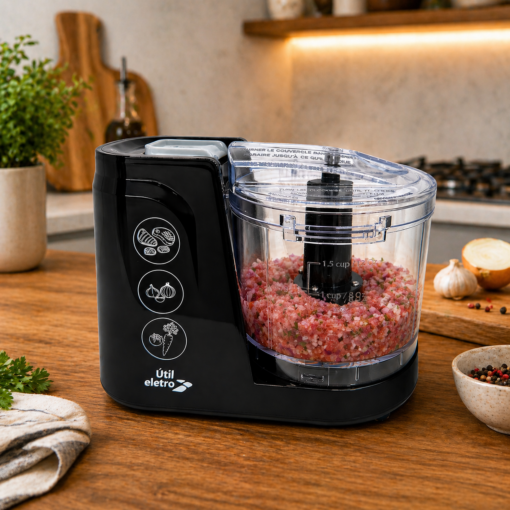 Mini Processador Elétrico 110v 350ml para Cozinha
