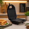 Grill e Sanduicheira Elétrica Preta 220V Util